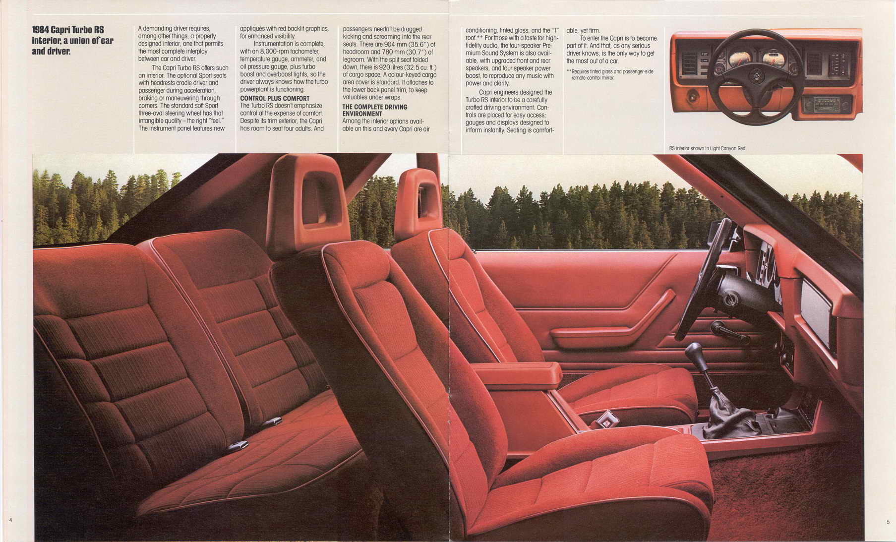 1984 Mercury Capri Canadian Brochure Page 3